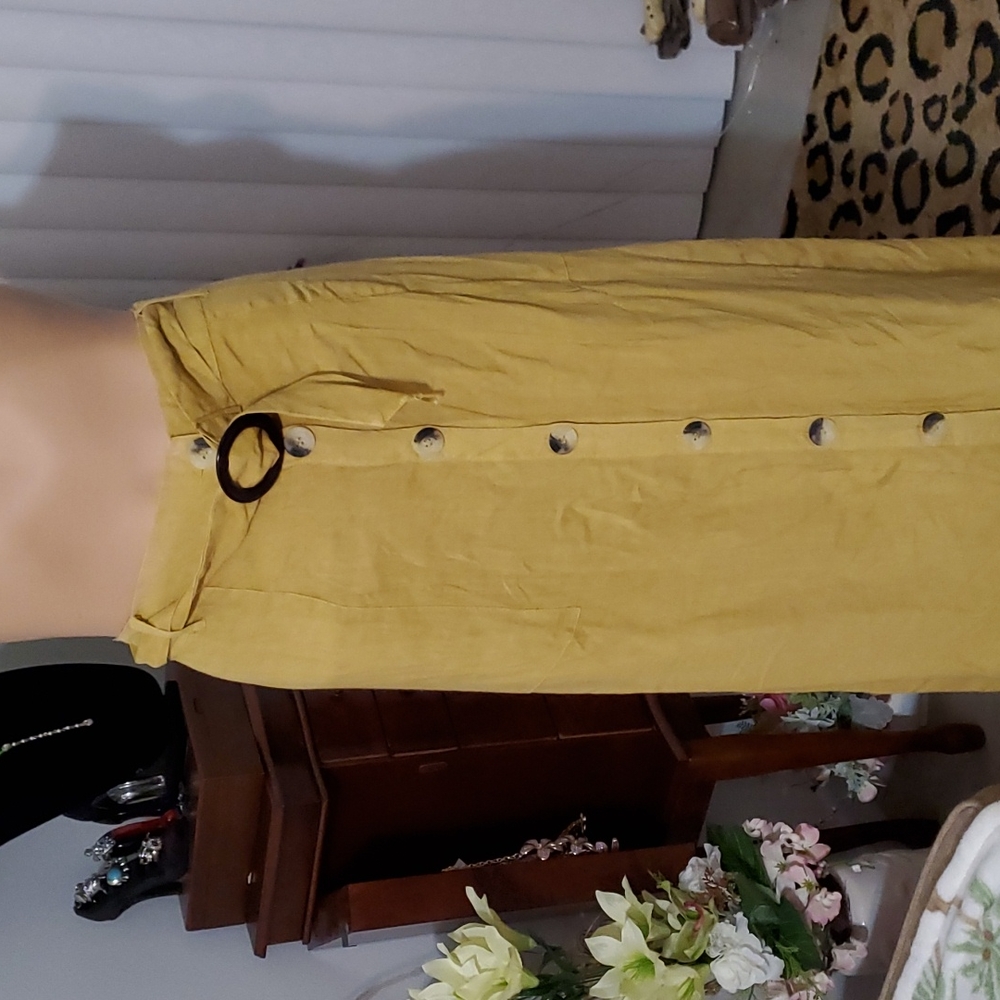 Mile Gabrielle Mustard Maxi shirt - Picture 4 of 15